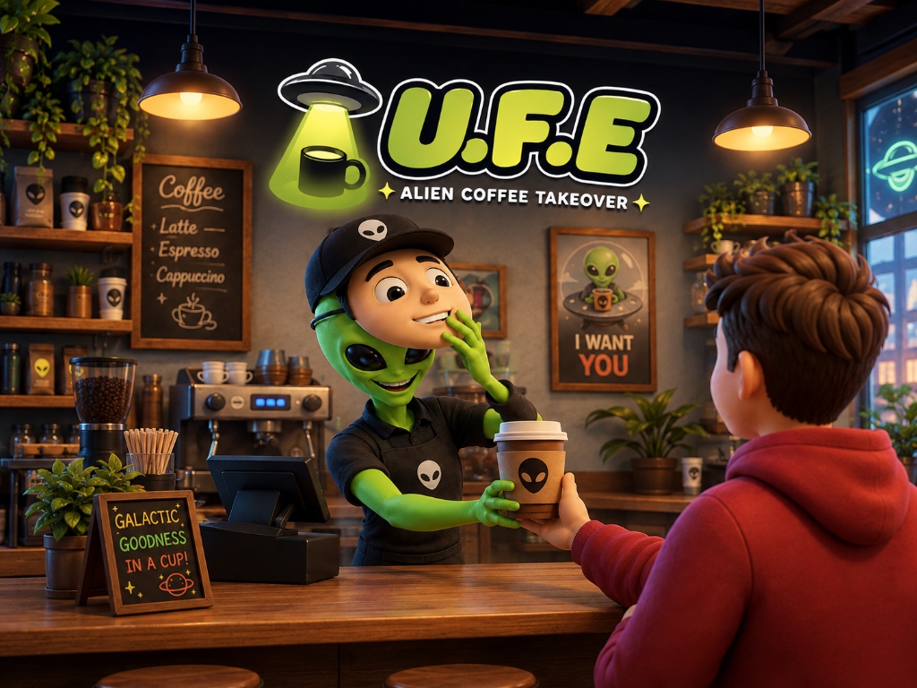 U.F.E. - Alien Coffee Takeover